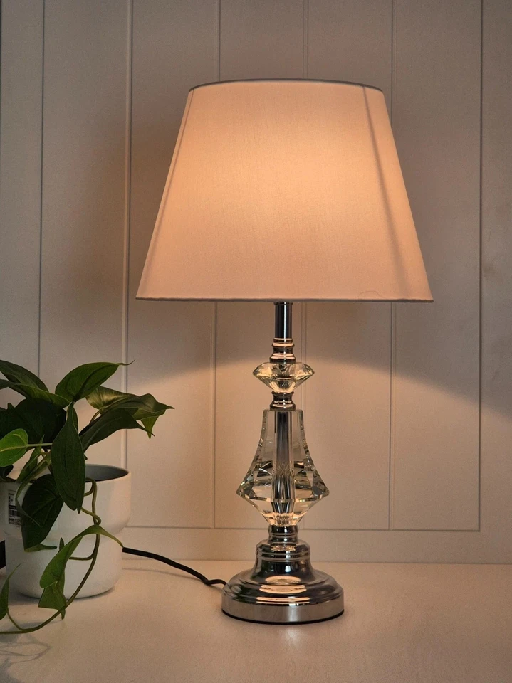 Modern Luxury Bedside Lamp With Crystal Base For Living Room,Bedroom - image 2 of 4