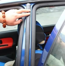 1pcs Car Door B Pillar Rubber Seal Strip Noise Insulation Dustproof Trim - NEW