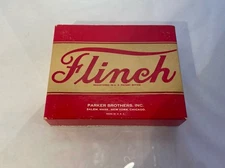 FLINCH CARD GAME in red box 1938 vintage Parker Brothers COLLECTIBLE 2-8 Players