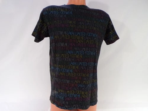 USA Vintage LAKAI Skate Boarding T Shirt Men M/L Black w/ Multi Color Cotton G25