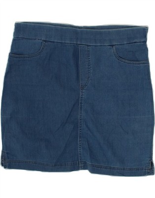 Columbia Damen Mini Jeansrock Small W27 Blau UK13