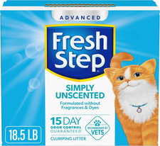 Advanced Simply Unscented Clumping Litter, Unscented Cat Litter Fights Odor on