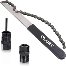 Bike Chain Whip Tool Kit, 3PCS Cycle Cassette Removal Tool Fit for 7,8,9,10,1...