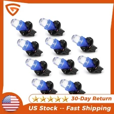 194 Blue T10 168 LED W/Sockets For Trunk License Plate USA US NEW 10 pcs 10x