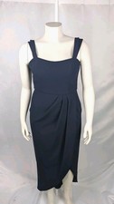 XSCAPE Formal Dress Size 6 Blue Double Strap Long Evening Gown NWT