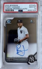 2022 Bowman Chrome Prospect 1st Randy Vasquez Auto PSA 10