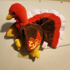 Ty Beanie Babies Gobbles The Turkey 1996 P.V.C Pellets Retired Plush