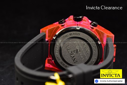 Reloj Invicta Para Hombres Speedway 48mm TRI TIME Cronógrafo Esfera Rosa Negro UNISEX - Imagen 7 de 7