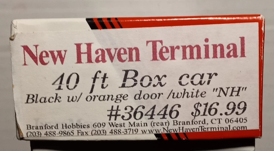 InterMountain #36446 40' Boxcar Blk w/Orange Dr Whte "NH" #36466 SEE DESCRIPTION - Image 3 of 3