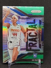 2025 Panini Prizm WNBA #12 Kiki Iriafen - Green Prizm - Fractal - Mystics