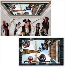 Pirate Insta-View of Size 3' 2" x 5' 2" for Halloween - Beistle
