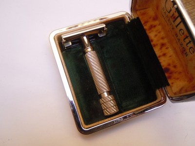 Vintage Gillette Aristocrat #66 rhodium plated safety razor | eBay