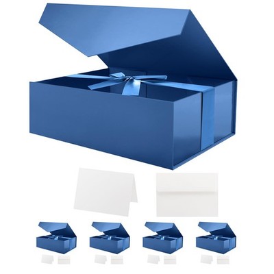 HAPPY POTATO 5 Large Gift Boxes with Lid & Ribbon 11.5x8.1x3.8'' Groomsmen
