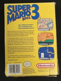 Super Mario Bros. 3 (Nintendo NES) Cartridge & Box - Tested