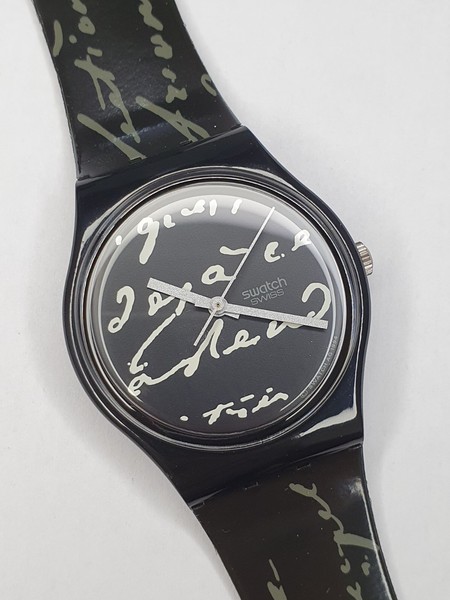 Swatch White Writing GB165 - fonctionnel - 34mm