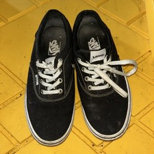 Women  s Size 8 Navy Blue Vans Low Tops