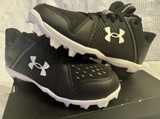 Under Armour Boy's Leadoff Low Junior Rubber Molded Baseball Cleat Shoe Size 4.5