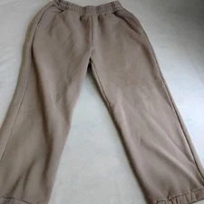 Comfrt Pants XL Thick Fleece Elastic Waist Sweatpants Pockets Straight Leg 