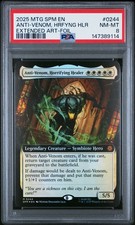 2025 MTG MARVEL'S SPIDER-MAN ART-FOIL ANTI-VENOM HORRIFYING HEALER PSA 8