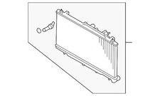 Genuine Subaru Radiator Assembly 45111AJ05A