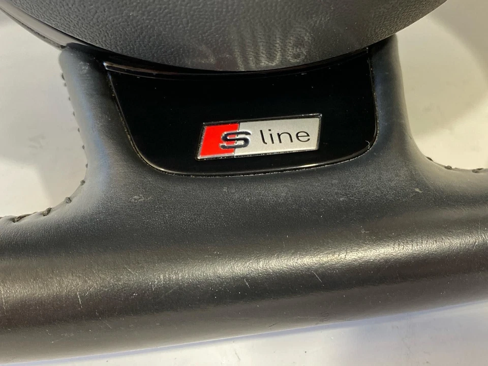 2013-2017 Audi Q5 S-line Perforated Flat Bottom Steering Wheel & Air Bag (TL) Foto 3 de 4