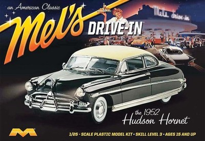 Moebius 1/25 1952 Hudson Hornet Mel's Drive-In Model Kit 1216