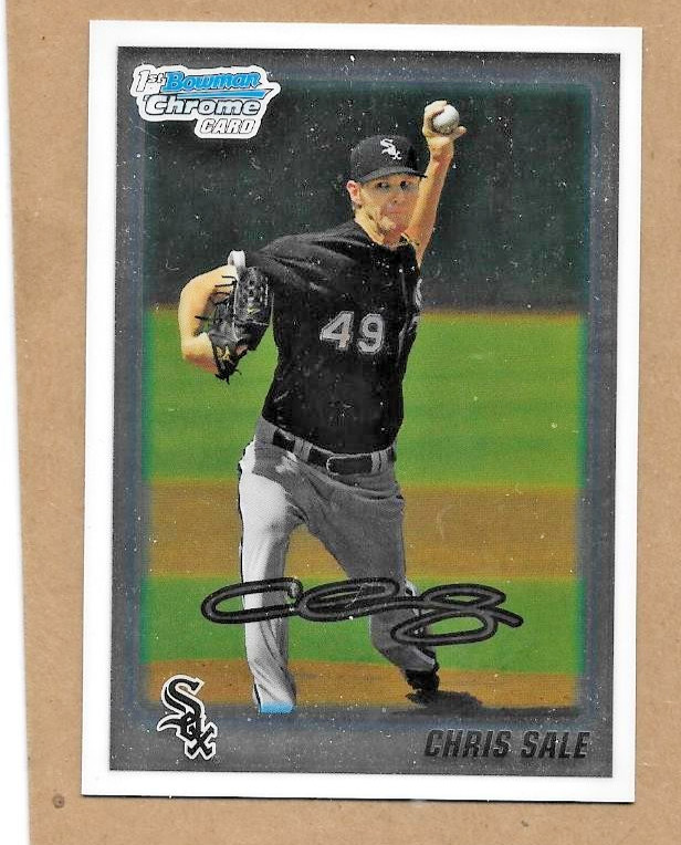 Chris Sale 2010 Bowman Chrome Draft Prospects #BDPP92 White Sox Braves 1st