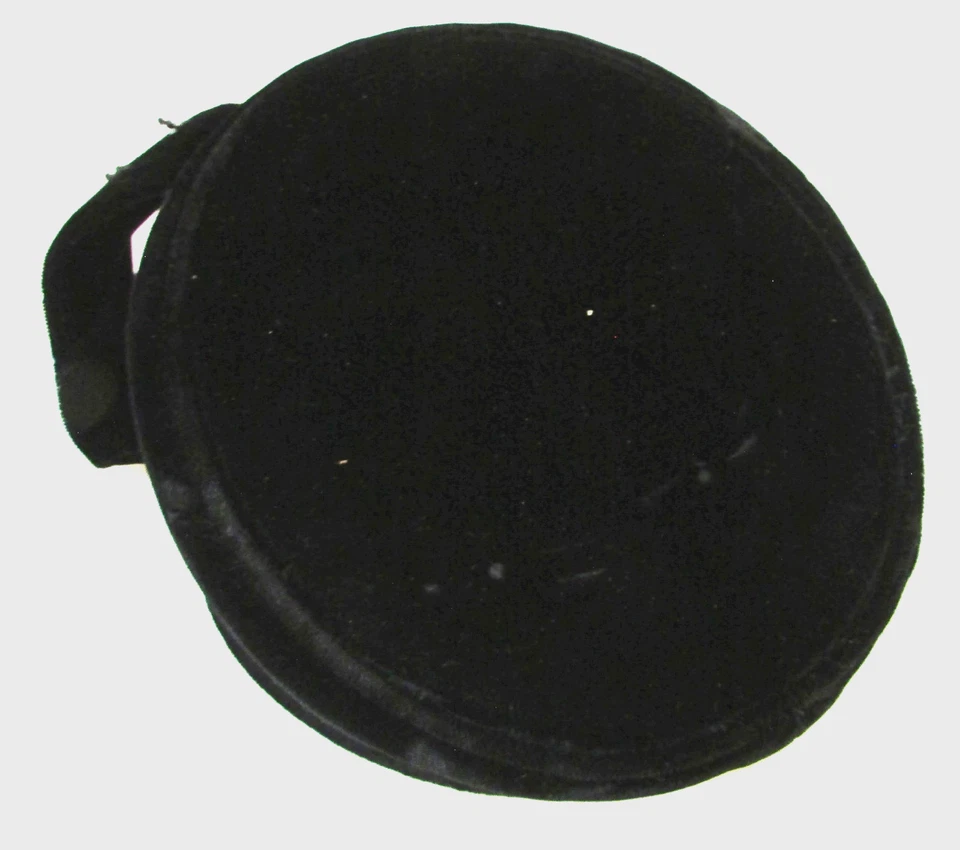 Sombrero para mujer vintage de terciopelo de fieltro negro diseñado por el estilista Chicago EE. UU. Foto 3 de 4