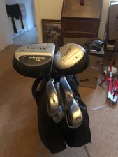 Left Hand Golf Clubs for Beginners Bulk Pack with Cart Bag