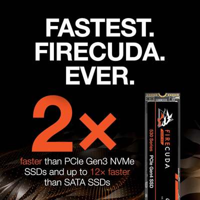 Firecuda 530 1TB M.2 Pcie Gen4 Nvme SSD - 7300 Mb/S, PS5