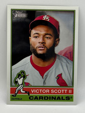 2025 Topps Heritage High Number Victor Scott II Chrome #612 St. Louis Cardinals