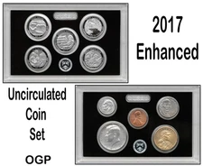 2017 United States Mint 225th Anniversary Enhanced Uncirculated Coin Set