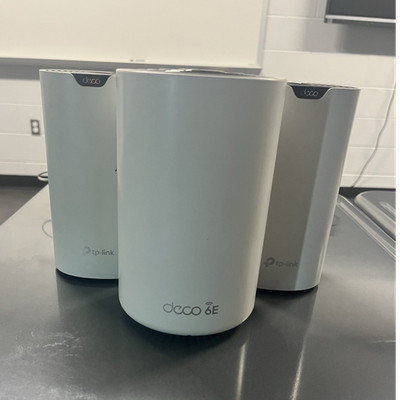 TP-Link Deco 6E Mesh Wi-Fi Router System 3-Pack Wireless White