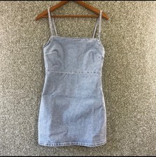 Zara Blue Denim Mini Dress Medium
