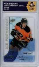 HCWPP - 2015-16 Upper Deck Ice #144 Nick Cousins Graded Rookie RC - 294279