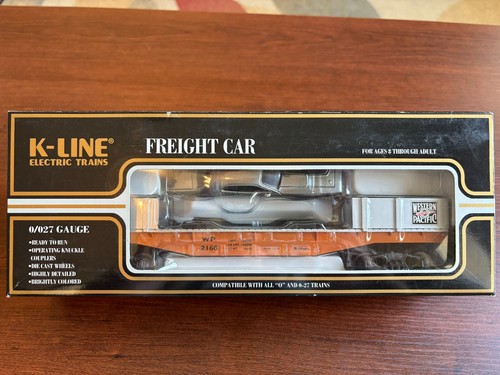K-Line K661-2171 Western Pacific Classic Flat Car w/Die Cast '71 Plymouth GTX - Picture 4 of 6