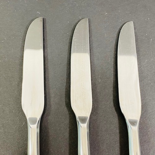 Hampton Silver HSV10 Edelstahl sechseckiger Griff 3 x Tafelmesser 9" unbeschriftet - Bild 5 von 11