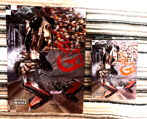 HASBRO * 3 MINI-PUZZLES * STAR WARS: EPISODE I * 50 Pieces Each * COMPLETE - Picture 2 of 5