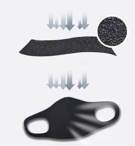 4er Pack Teen Kinder Schwarz Gesichtsmaske Stretch Dünner Bezug Waschbar Wiederverwendbar Unisex - Bild 9 von 10