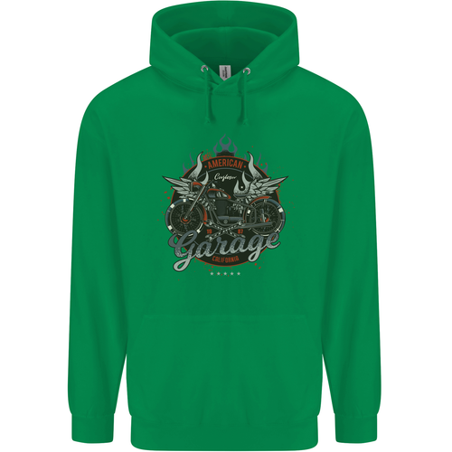 American Custom Garage Biker Motorcycle Childrens Kids Hoodie - Picture 56 of 84
