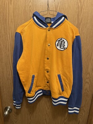 Anime Dragon Ball Z Son Goku Baseball Coat Size Small Sweater