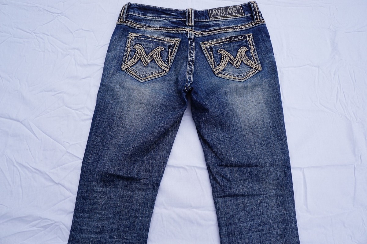 Miss Me 'M' Series Easy Capri Destroyed Stretch Denim Jeans