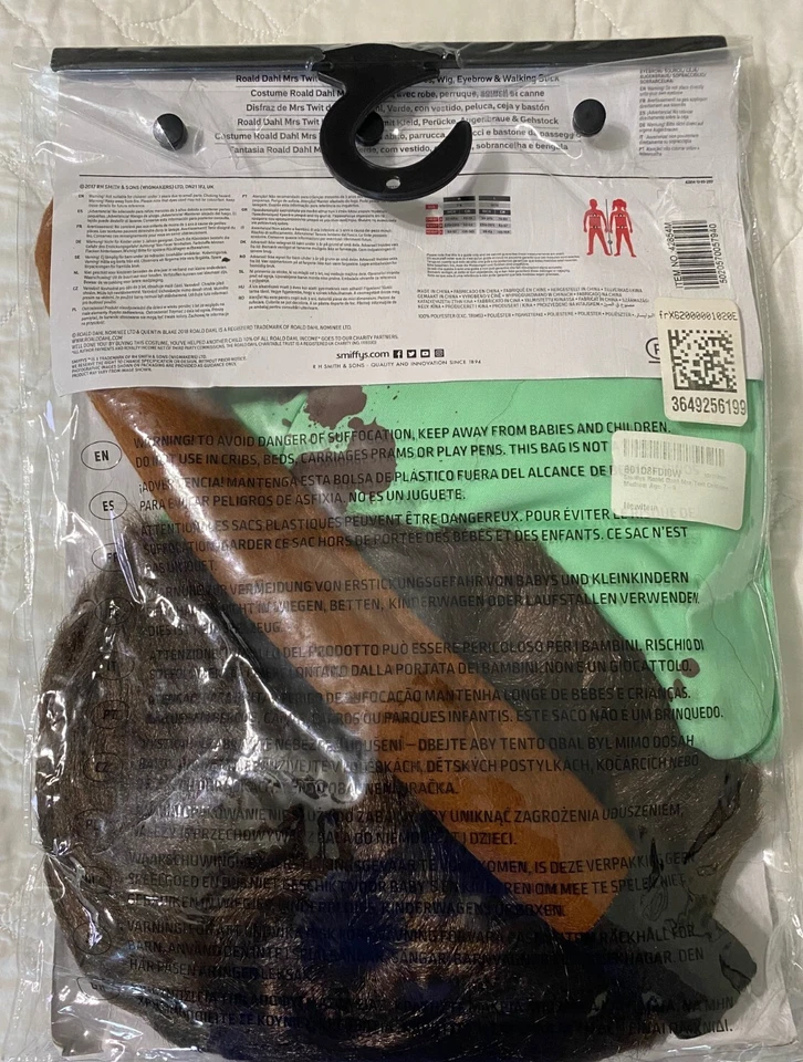 Disfraz Smiffys Niño Sra. Twit Roald Dahl, Edad Media 7-9 Foto 2 de 2