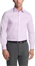 Michael Kors Men's Regular Fit Ultra Wrinkle Free Dress Shirt, Lilac, 16 32-33