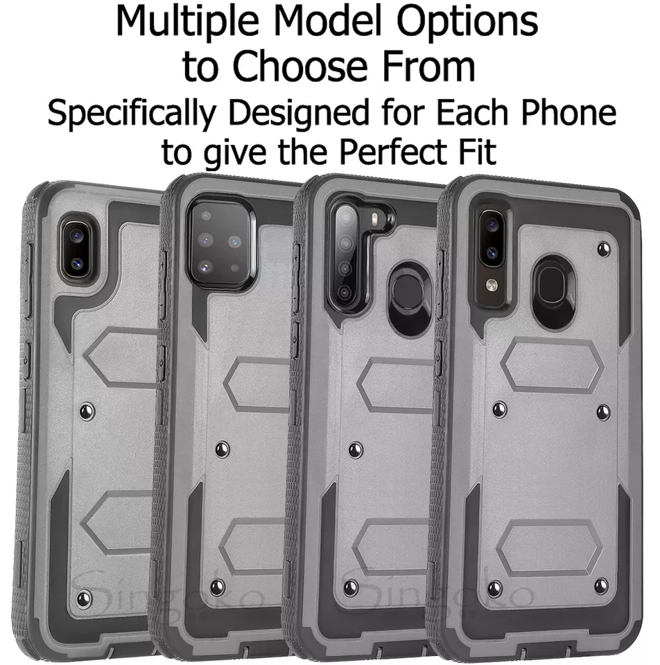 Samsung Galaxy A01 A11 A20 A21 A51 A71 Clip Holster Case Cover SCREEN PROTECTOR - Image 3 of 4