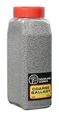 Woodland Ballast - Coarse Gray 32 oz - Model Railroad Ballast - b1389