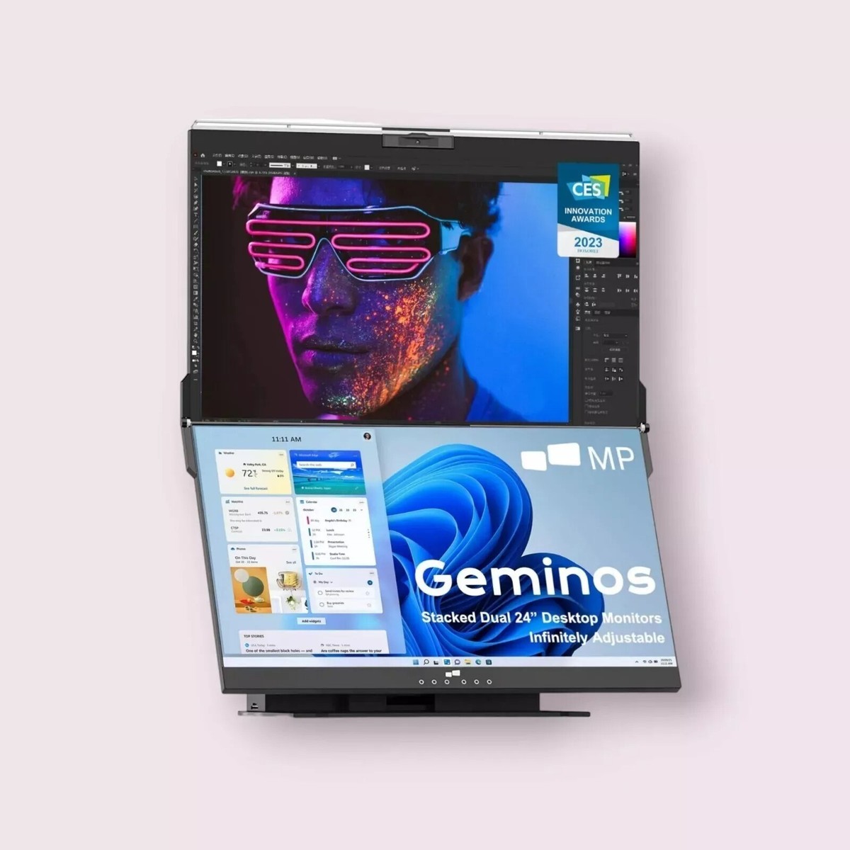 Geminos 24インチデュアルモニター Amazon.co.jp: Geminos デュアル モバイルモニター 24インチ