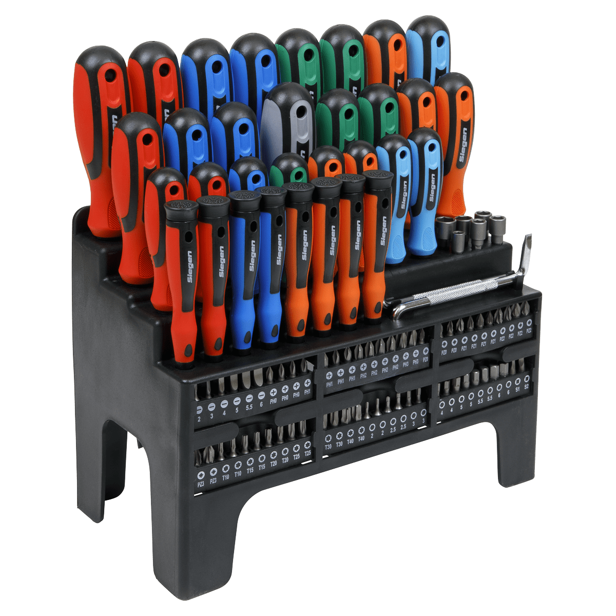 Sealey Screwdriver Bit Nut Driver Set 100 Pieces Slotted TRX-Star S01248 - Image 8