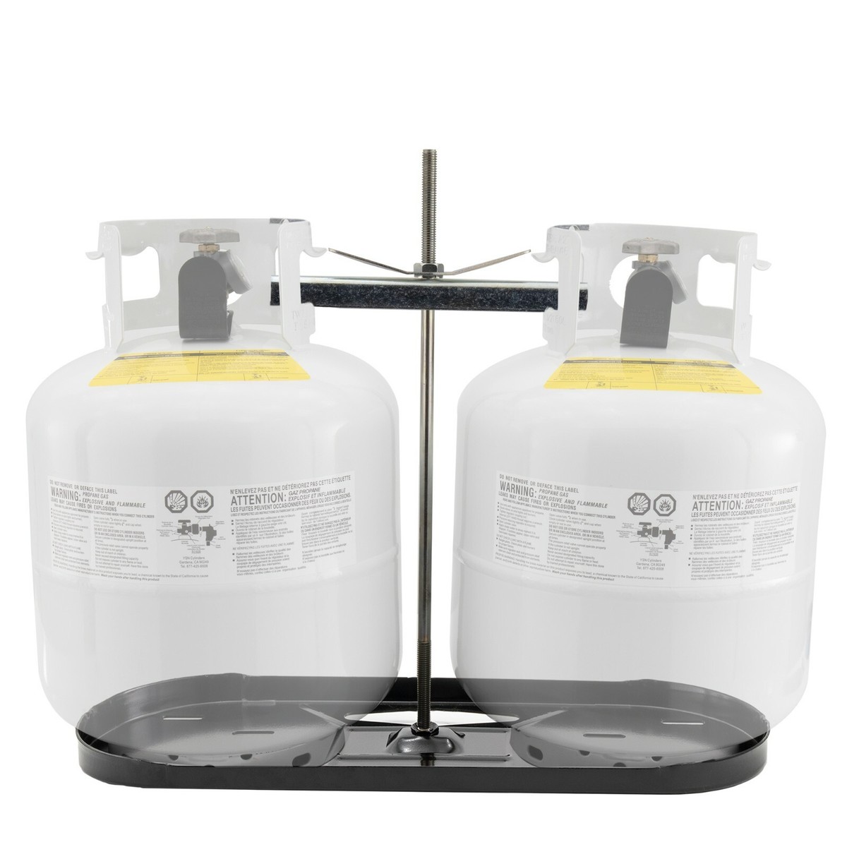 Propane Tank Van Rack Propane Tank Insulated Cover Flame King Dual RV Propane Tank Cylinder ...