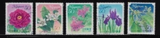 Japan 2010 Prefectural Flowers Series 50Y Complete Used Set Sc# 3207-3211